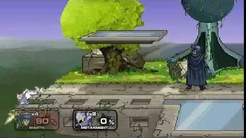 SSF2 v0.9b Marth vs Metaknight (CPU)