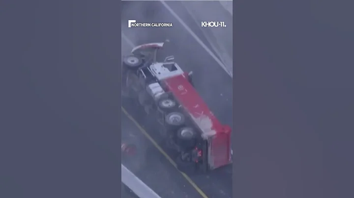 Stolen dump truck leads police on high-speed chase before crashing into construction zone