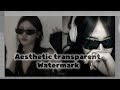 Aesthetic transparent watermark ideas 💡 ✨️ || ItxSuziee