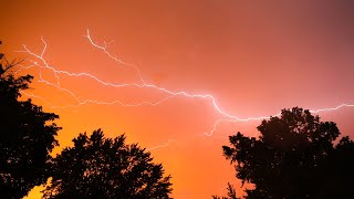 Epic Sunset Lightning (Slow Motion)