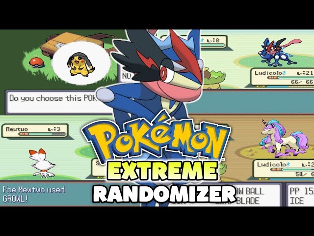 New Pokemon GBA Randomizer ROM HACK With Ash=Greninja, Mega