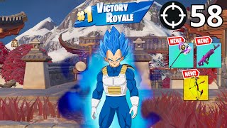 58 Elimination Solo Vs Squads Zero Build Gameplay (NEW Fortnite Chapter 6 Season 4)