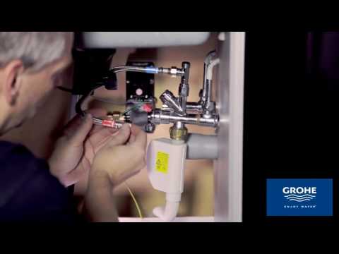 Установка сенсорного смесителя GROHE Minta Touch