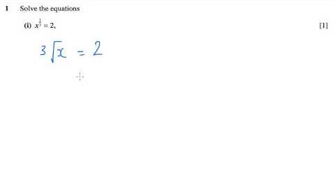 AS Pure Maths - Surds/Indices OCR C1 January 2006 q1i