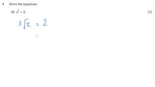 AS Pure Maths - Surds/Indices OCR C1 January 2006 q1i screenshot 4