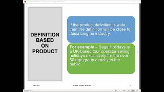 SLB 2021 Hospitality and Tourism Strategy - Session 6: Internal Analysis (The Products and Markets)