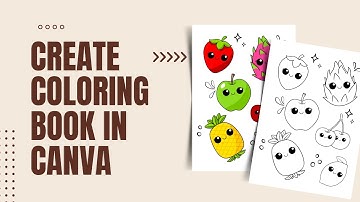 How to Create Coloring Pages using Canva Element | Canva Tutorial