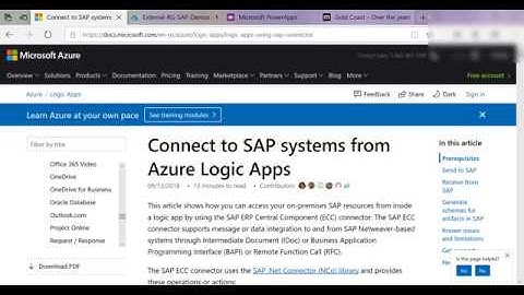 Integrating with SAP from PowerApps & Flow using Azure Logic Apps