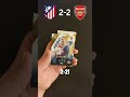 PREDICTING ATLETICO vs ARSENAL using MATCH ATTAX! CHAMPIONS LEAGUE SEMI FINAL! #shorts