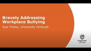 How to Navigate Conflict Webinar | OSU Ombuds