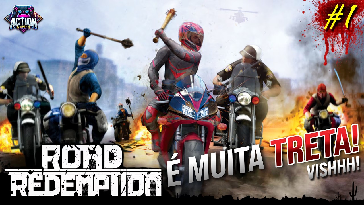 ROAD REDEMPTION | #001 Motociclistas DETONANDO TUDO! - Games que vc não conhece - Leg PT BR