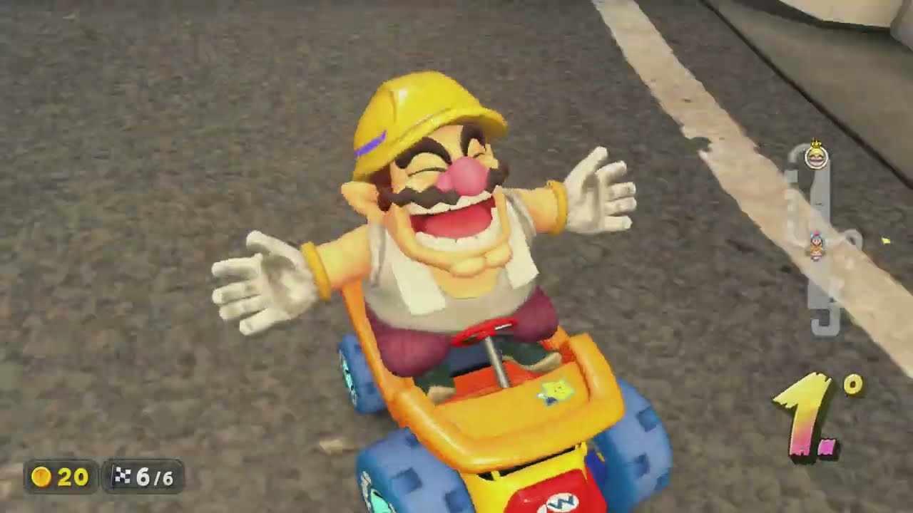 RETOS MARIO KART WORLD: COPA CHAMPIÑON con la combinación con MENOS ACELERACION