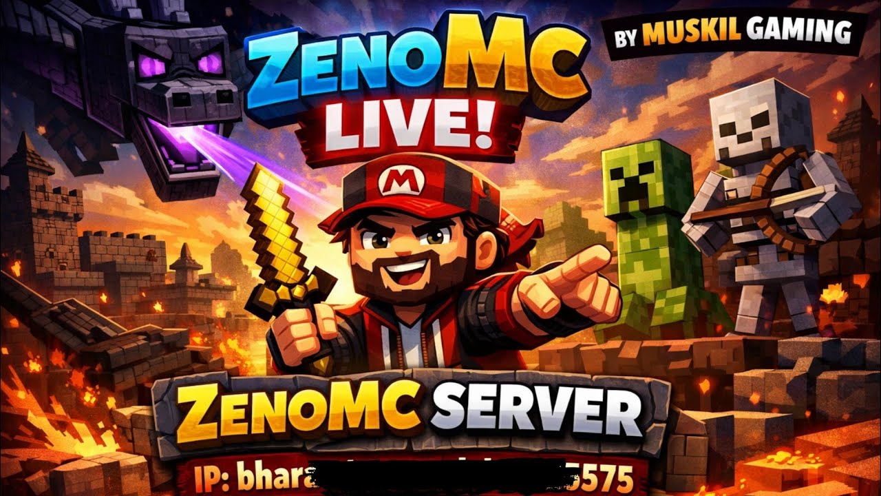 zeno mc live! zenox server | JAVA + BEDROCK | Join Lifesteal SMP 🤩 ip ...