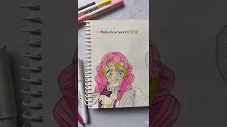 mitsuriiiii🩷💚🍡#demonslayer #mitsuri #art #anime