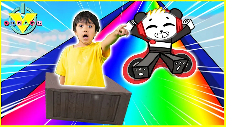 Roblox SLIDE DOWN STUFF in a Rainbow Box Let's Play with VTubers Ryan ToysReview Vs Combo Panda