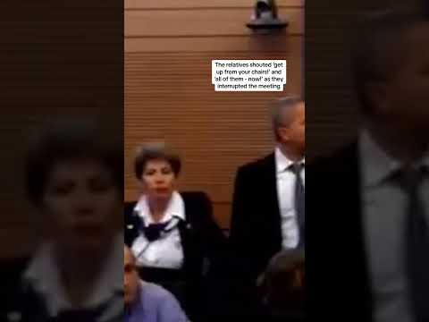 Relatives of Gaza hostages storm Knesset committee as Hamas says it won't free more until ceasefire