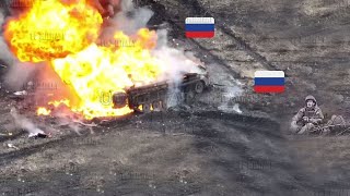 Ukrainian Drone Brutally Detonates Russian Thermobaric Flamethrower Near Kursk