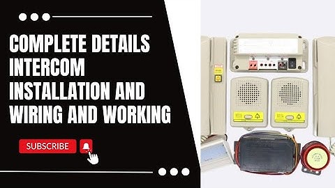 complete setup intercom in Elevators for emergency telephone ☎️ details wiring and installation
