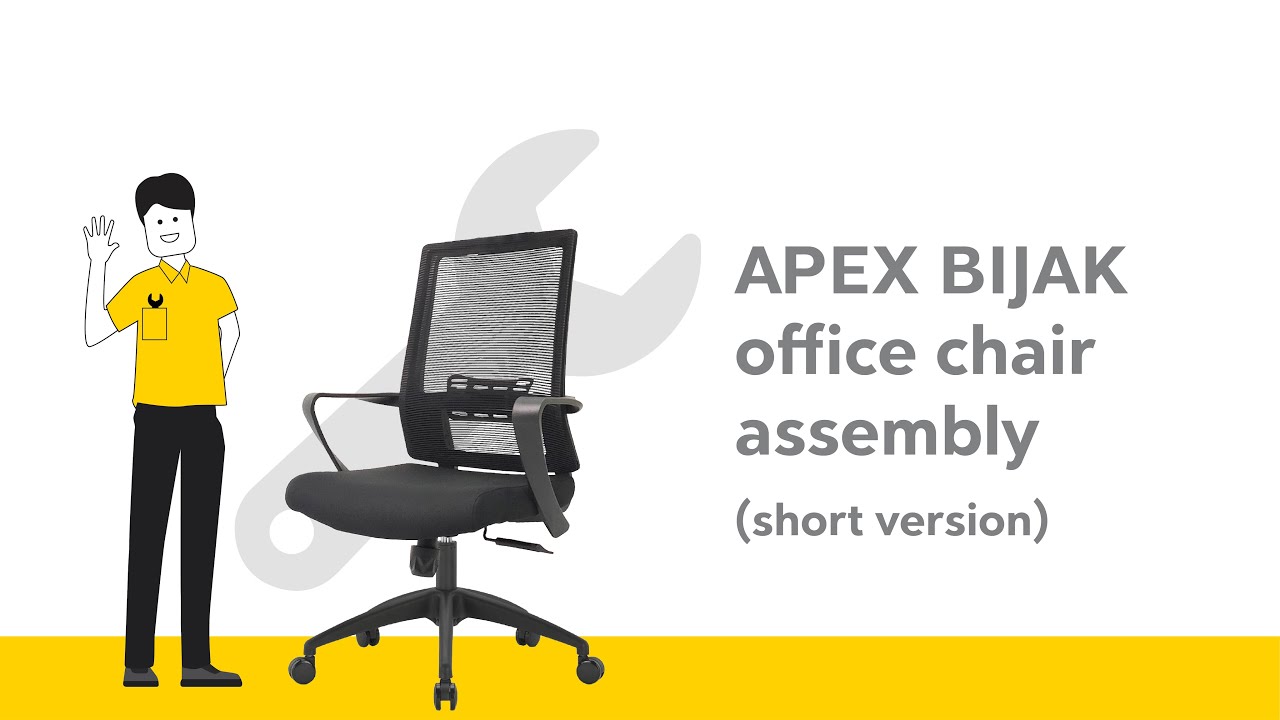 Apex Bijak Office Chair Assembly (Short Version) YouTube