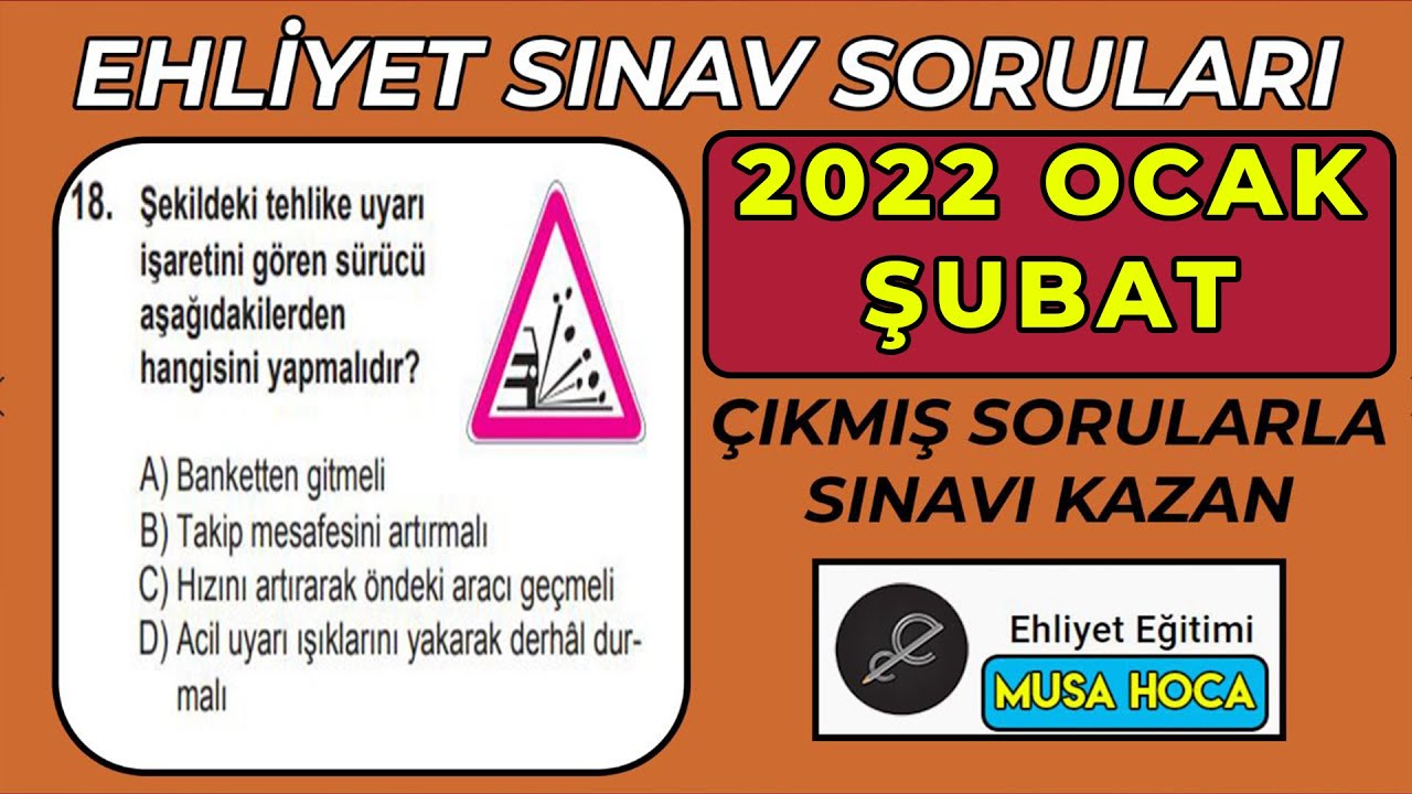 en Çok sorulan ocak ehlİyet sinav sorulari ehliyet sınav soruları