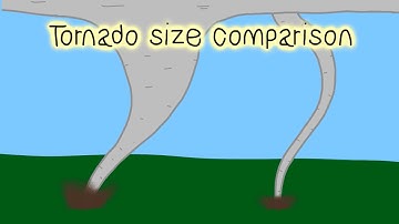 Tornado Size comparison But it has realistic sizes