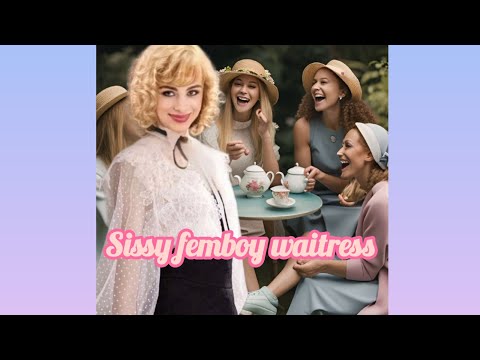Sissy femboy waitress, crossdressing story
