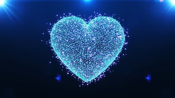 Particle Heart Loop Video | 4K Video | No Copyright Motion Background Video