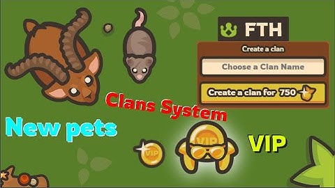 Taming.io New Rat & Ibex Pets - Clan System & VIP Update