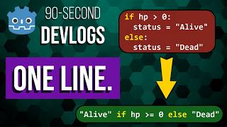 Stop Writing If/Else Like This (Godot Ternary Guide) | 90-Second Devlogs