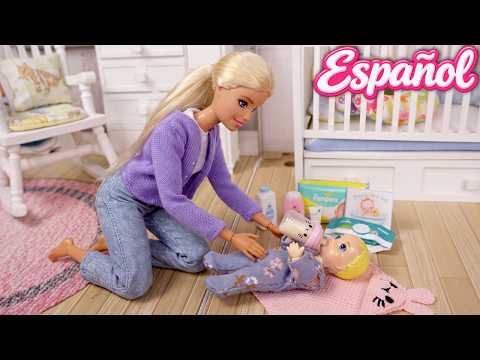 Barbie Mom and Baby Doll Nighttime Routine
