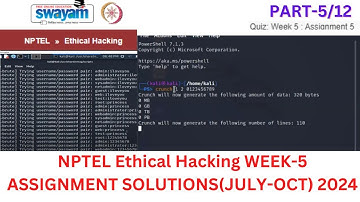 NPTEL ETHICAL HACKING WEEK-5 ASSIGNMENT SOLUTION  (JULY-OCT) 2024 in Hindi