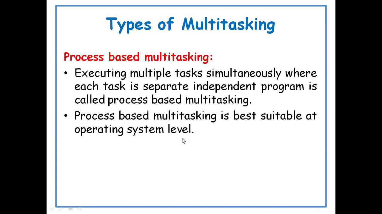 Multitasking in JAVA|| JAVA in Telugu Lecture-68 - YouTube
