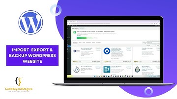 How to Import Export And Backup WordPress Website In2024 | Backup And Migration
