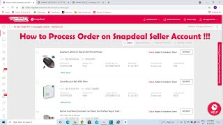 How to Process Order on Snapdeal Seller Account !!! screenshot 4