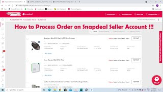 How to Process Order on Snapdeal Seller Account !!! screenshot 5