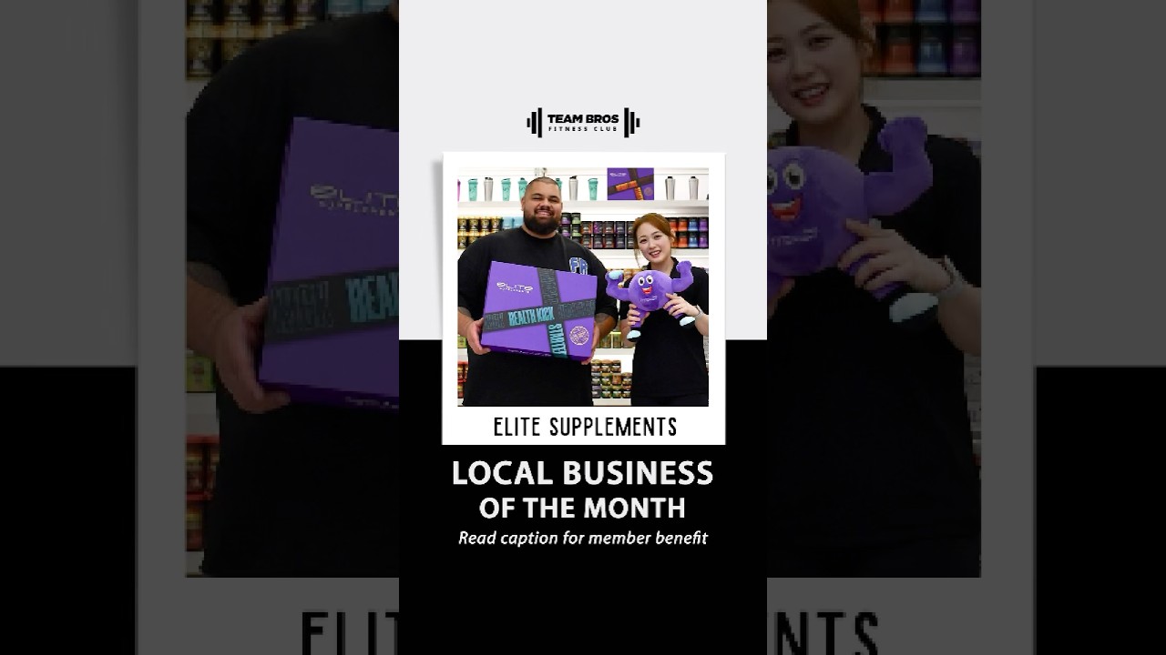 Local Business of the Month 🖤 Elite Supplements Macquarie