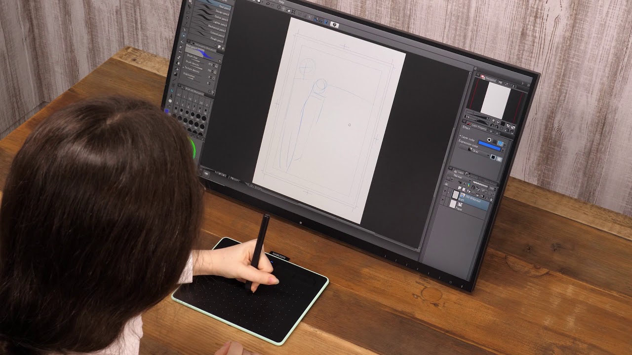 ワコム Intuos CLIP STUDIO PAINTネームを描く（字幕付き） YouTube