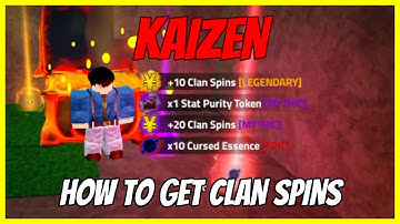 How To Get Clan Spins FAST [Kaizen]