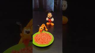 Mickey And Donald Feed Pluto