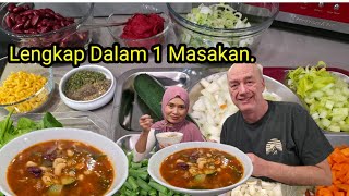 Masak Minestrone Soup Masakan Italia , Cocok Dalam Semua Cuaca
