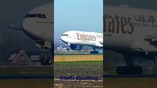 #shorts Boeing 777-300 ER Special landing at Amsterdam Airport Schiphol AMS