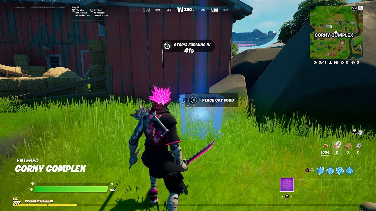 Deploy pallets with Cat Food around the IO base! Fortnite - Legendary Quests! Week 13!