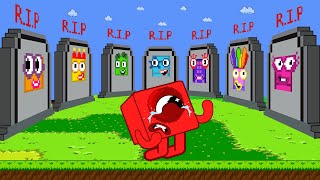 Мульт RIP All Numberblocks mix level up Numberblocks Sad Story Game Animation