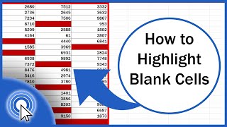 how to highlight blank cells in excel (conditional formatting)