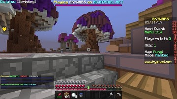 Kylaroo Cheating on Hypixel Skywars (Ranked) + I GET HACKUSATED?