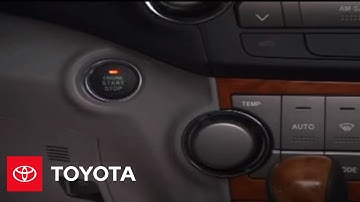 2007 - 2009 Highlander How-To: Emergency Start Function | Toyota