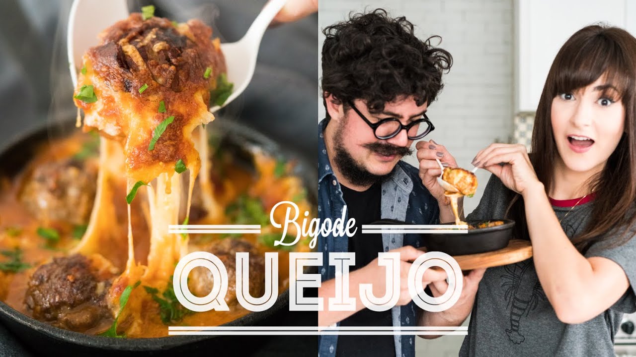 ALMÔNDEGA RECHEADA 4 QUEIJOS E BACON | O BIGODE NA COZINHA | Dani Noce