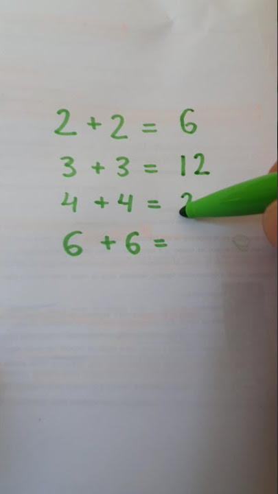 Viral math problem #25 2 2=6, 3 3=12, 4 4=20, 6 6=?