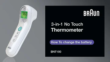 Braun No touch 3-in-1 Thermometer BNT100 - Changing the Batteries