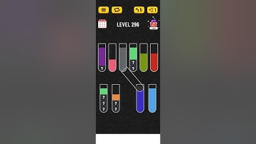 Water Sort puzzle level 296 - Color Puzzle Game (IEC Global Pty Ltd)